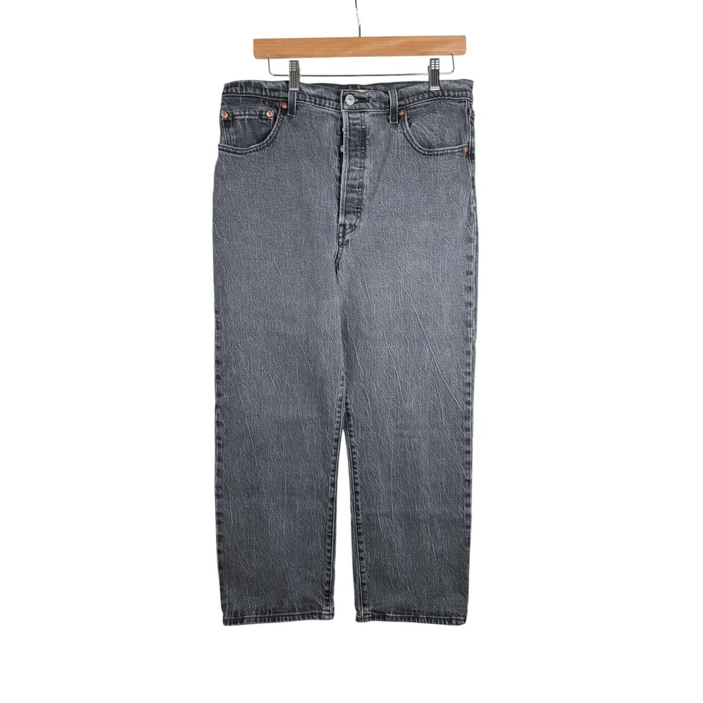 Levi's Ribcage Straight Ankle Jeans size 32 Light Black
